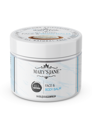 Marys Jane Beauty Face and Body Balm Front Side 2oz